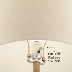 360 Lighting Sandstone Gourd 27" Tall Farmhouse Rustic Modern Coastal Table Lamp Brown Single Beige Shade Living Room Bedroom Bedside Nightstand House -Adesso Lighting Deals Store GUEST 045dc4b0 71fa 4641 9bd8 9a15ee3fc044