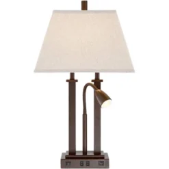 Possini Euro Design Possini Euro Deacon Bronze Gooseneck Lamps With USB And Outlet Set Of 2 -Adesso Lighting Deals Store GUEST 0566c245 a6ca 4b57 9975 39551895d7f0
