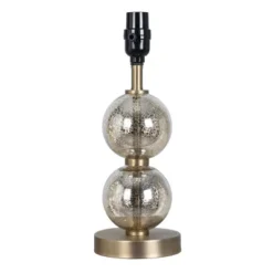 Stacked Glass Ball Table Lamp Base Brass - Thresholdâ„¢