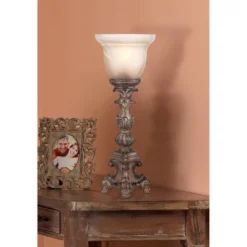 Regency Hill French LED Uplight Desk Table Lamp 18" High Beige Wash Candlestick Alabaster Glass Shade For Bedroom Bedside Office 13 Regency Hill French LED Uplight Desk Table Lamp 18" High Beige Wash Candlestick Alabaster Glass Shade For Bedroom Bedside Office -Adesso Lighting Deals Store GUEST 08e6f0e2 da94 422f 8b2a 36575c4c1e69