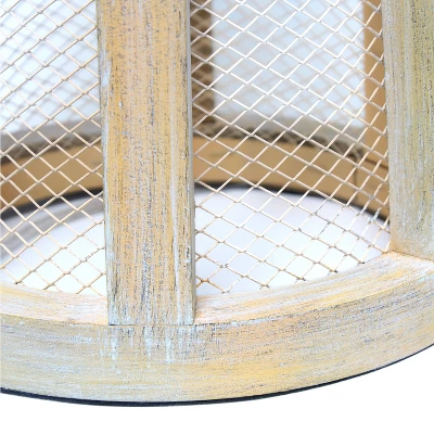 Wood Arch Farmhouse Table Lamp With Fabric Shade Natural - Lalia Home 2 Wood Arch Farmhouse Table Lamp With Fabric Shade Natural - Lalia Home - Image 2