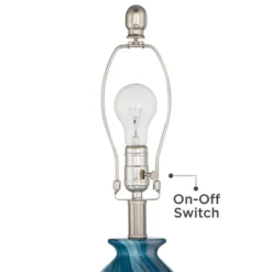 360 Lighting Carlton Modern Coastal Table Lamps 28" Tall Set Of 2 Swirling Blue Faux Marble White Tapered Drum Shade For Bedroom Living Room Bedside -Adesso Lighting Deals Store GUEST 0ebbd20e 5136 46cc bfe6 732ed5ef8f86