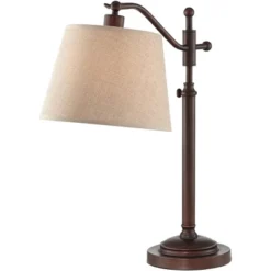 Regency Hill Traditional Desk Lamp 30 1/2" Tall With USB Charging Port Bronze Arm Adjustable Tan Drum Shade For Living Room Office -Adesso Lighting Deals Store GUEST 10af06c9 bd1b 44ae 86ac 2eaf7d72bb30