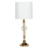 26" X 10" Glam Glass Table Lamp Gold - Olivia & May