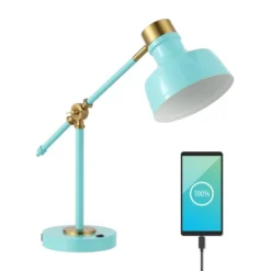 18.5" Allegra Farmhouse Adjustable Cantilever Task Lamp With USB Charging Port (Includes LED Light Bulb) - JONATHAN Y -Adesso Lighting Deals Store GUEST 1c0822e5 868f 4079 8664 c746499b4fb9
