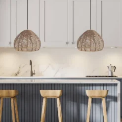 12.75" 1-Light Gloriana Pendant Rattan Brown - River Of Goods 12 12.75" 1-Light Gloriana Pendant Rattan Brown - River Of Goods -Adesso Lighting Deals Store GUEST 1c0a08d9 1815 447c afb6 7ca278c3b73e