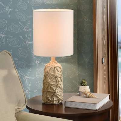 21" Starfish Distressed Mini Table Lamp White - StyleCraft 7 21" Starfish Distressed Mini Table Lamp White - StyleCraft - Image 7
