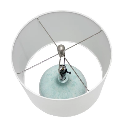 Bayside Horizon Table Lamp With Fabric Shade White/Light Blue - Lalia Home 4 Bayside Horizon Table Lamp With Fabric Shade White/Light Blue - Lalia Home - Image 4