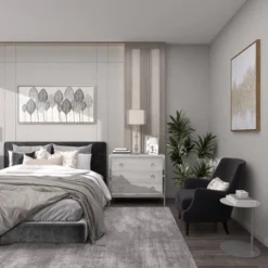 Glass Table Lamp With Drum Shade Silver - Olivia & May -Adesso Lighting Deals Store GUEST 2e4dc6a2 0a7a 445d a305 7bc5d8db1fc9