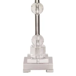 Glass Table Lamp With Drum Shade Silver - Olivia & May -Adesso Lighting Deals Store GUEST 2e607021 7c0c 40c4 9d41 ab1d79a2ecac