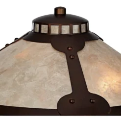 Franklin Iron Works Samuel Industrial Desk Lamp 20" High Rubbed Bronze With USB Charging Port Natural Mica Shade For Bedroom Living Room Bedside Desk -Adesso Lighting Deals Store GUEST 3035622f 975d 4411 8c0c 29549cbe9c1d