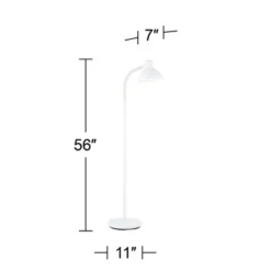 360 Lighting Modern Floor Lamp Adjustable Gooseneck Arm 56" Tall White Metal For Living Room Reading Bedroom Office -Adesso Lighting Deals Store GUEST 32c2d91e 2ed1 4885 9914 f9d8b94cd1aa