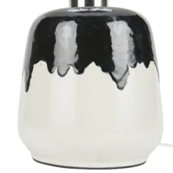 18" Black/White Abstract Splash Ceramic Table Lamp - Nourison -Adesso Lighting Deals Store GUEST 33b12def 0158 4e45 9d5e b853685b494a