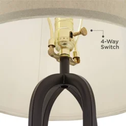 360 Lighting Marcel Modern Table Lamps Set Of 2 With Square Risers 24 1/4" High LED Nightlight USB Charging Port Black Natural Shade For Bedroom Desk 9 360 Lighting Marcel Modern Table Lamps Set Of 2 With Square Risers 24 1/4" High LED Nightlight USB Charging Port Black Natural Shade For Bedroom Desk -Adesso Lighting Deals Store GUEST 35851e51 5193 415d 90d2 e8d343708ea5