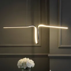 34.5" Adjustable Metal Ali Dimmable Linear Pendant (Includes Energy Efficient Light Bulb) - JONATHAN Y -Adesso Lighting Deals Store GUEST 35a21b74 20d6 47ea 8246 8a2f9f03b99d