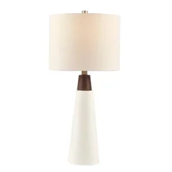 Everly Ceramic (Includes LED Light Bulb) Table Lamp White - Ink+Ivy -Adesso Lighting Deals Store GUEST 35d6e870 3769 45fc 8fda 74cdaf433823