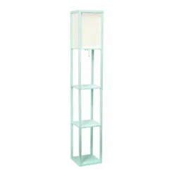 Column Shelf Floor Lamp With Linen Shade - Lalia Home -Adesso Lighting Deals Store GUEST 39350d22 4ce6 4c17 9c8d 539464547976