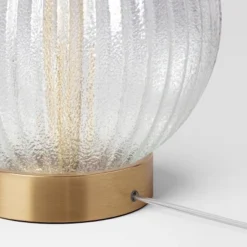 Small Ribbed Glass Lamp Base Clear - Threshold™ -Adesso Lighting Deals Store GUEST 3afd392d 594c 4005 9b08 cc2e50aa3c8c
