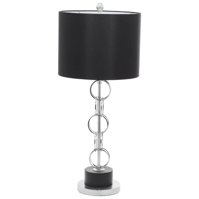Contemporary Polystone Table Lamp Black - Olivia & May 3 Contemporary Polystone Table Lamp Black - Olivia & May - Image 3