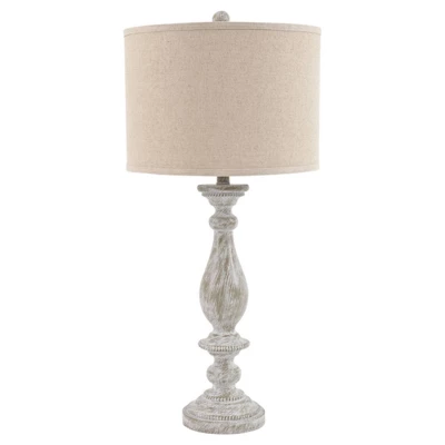Set Of 2 Bernadate Poly Table Lamps Whitewash - Signature Design By Ashley 1 Set Of 2 Bernadate Poly Table Lamps Whitewash - Signature Design By Ashley
