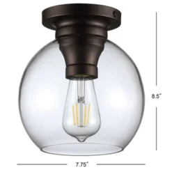 7.75" Metal/Glass Atlas Flush Mount (Includes Energy Efficient Light Bulb) - JONATHAN Y -Adesso Lighting Deals Store GUEST 3dacdf7b b787 47cd 85e8 7803d620c040