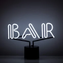 Amped Co Neon Desk Light With Real Neon, Bar Text, Classic