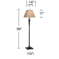 Regency Hill Traditional Floor Lamp 59" Tall Italian Bronze Taupe Faux Silk Square Hardback Shade For Living Room Reading Bedroom Office 13 Regency Hill Traditional Floor Lamp 59" Tall Italian Bronze Taupe Faux Silk Square Hardback Shade For Living Room Reading Bedroom Office -Adesso Lighting Deals Store GUEST 3eb683d2 8216 4f35 8ad5 9ba2696df4c3