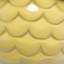 12.8" Contemporary Ceramic Owl Bedside Table Lamp With Matching Fabric Shade Yellow - Simple Designs -Adesso Lighting Deals Store GUEST 3eb99774 a579 418f af37 1a8a2b878b09