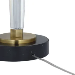 Vienna Full Spectrum Belle Modern Table Lamp 33 1/4" Tall Clear Crystal Glass Black Drum Shade For Bedroom Living Room Bedside Nightstand Office House 12 Vienna Full Spectrum Belle Modern Table Lamp 33 1/4" Tall Clear Crystal Glass Black Drum Shade For Bedroom Living Room Bedside Nightstand Office House -Adesso Lighting Deals Store GUEST 3f4229a8 bf3b 4495 af8f 47d5d5b37f11