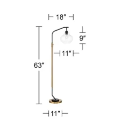 Possini Euro Design Tarrah Mid Century Modern 63" Tall Chairside Arc Floor Lamp Gold Black Metal Clear Glass Shade For Living Room House 15 Possini Euro Design Tarrah Mid Century Modern 63" Tall Chairside Arc Floor Lamp Gold Black Metal Clear Glass Shade For Living Room House -Adesso Lighting Deals Store GUEST 3fdd9ba3 7f55 4d39 a3d8 0deb414530ca