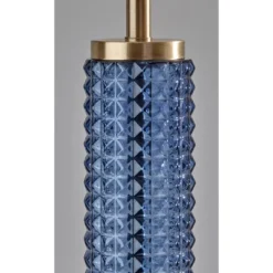 Glass Delilah Floor Lamp Antique Brass/Blue - Adesso -Adesso Lighting Deals Store GUEST 405a4071 94a6 4cdf b4c5 32ee50882f73