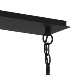 Possini Euro Design Carrine Black Silver Linear Pendant Chandelier 38 1/2" Wide Modern Clear Crystal 8-Light Fixture For Dining Room Kitchen Island -Adesso Lighting Deals Store GUEST 42025a48 301b 4d18 8947 151024f35d61