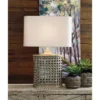 Deondra Metal Table Lamp Gray - Signature Design By Ashley
