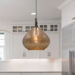 18" Valencia Teardrop Glass Pendant - River Of Goods -Adesso Lighting Deals Store GUEST 47777d1a 0a6f 4100 b51d fd4d3a45901b