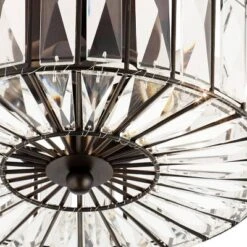 11.5" Crystalline Semi-Flush Mount Pendant Clear - River Of Goods -Adesso Lighting Deals Store GUEST 4860f1fe 1809 47c7 b8b7 ce7b953cf60c
