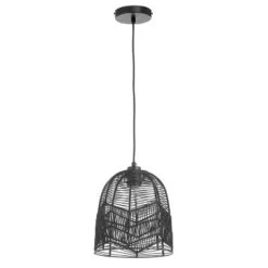 10" 1-Light Zola Pendant Rattan Black - River Of Goods -Adesso Lighting Deals Store GUEST 48df7a0c feea 45d7 bd59 7dede4850dd1