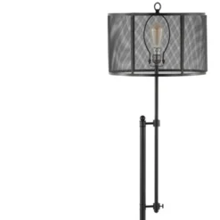 64.5" Noah Modern Industrial Iron Height-Adjustable LED Floor Lamp Black (Includes LED Light Bulb) - JONATHAN Y -Adesso Lighting Deals Store GUEST 4942a51f 7637 443f b632 9c23d283abf2
