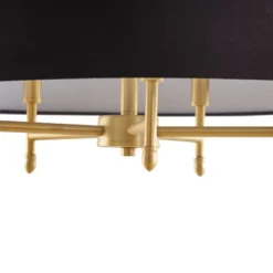 Presidio 5-Light Black Drum Shade Chandelier Gold/Black - Hampton Hill 11 Presidio 5-Light Black Drum Shade Chandelier Gold/Black - Hampton Hill -Adesso Lighting Deals Store GUEST 4b64a9af 2990 48f2 8261 b980077bc055