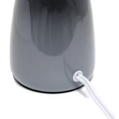 10.04" Traditional Ceramic Thimble Base Bedside Table Desk Lamp With Matching Fabric Shade Gray - Simple Designs 12 10.04" Traditional Ceramic Thimble Base Bedside Table Desk Lamp With Matching Fabric Shade Gray - Simple Designs -Adesso Lighting Deals Store GUEST 507b9a8a d580 4bc4 9344 0f95ab730ea4