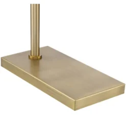 Possini Euro Design Keegan Traditional Pharmacy Floor Lamp 54 1/4" Tall Warm Gold Adjustable Swing Arm Metal Tent Shade For Living Room Reading -Adesso Lighting Deals Store GUEST 53226283 7103 4fb2 846d 34a39e4ed1b0