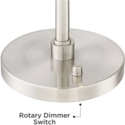 Possini Euro Design Eliptik Modern Desk Table Lamp 24 1/2" High Satin Nickel LED Swing Arm Adjustable Height For Bedroom Living Room Nightstand Office 11 Possini Euro Design Eliptik Modern Desk Table Lamp 24 1/2" High Satin Nickel LED Swing Arm Adjustable Height For Bedroom Living Room Nightstand Office -Adesso Lighting Deals Store GUEST 57f95403 f17c 44cc 98ac ed3ad7d4f9f9