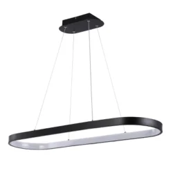 38.75" Nolan Modern Bohemian Iron Linear Integrated LED Pendant Black - JONATHAN Y -Adesso Lighting Deals Store GUEST 5ade62a7 bf5d 48e4 8a51 d04772dda011