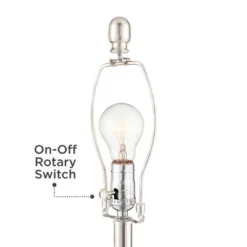 Regency Hill Luca Modern Table Lamps 25 1/2" High Set Of 2 Twisted Glass With USB Charging Port White Drum Shade For Bedroom Living Room Office Desk -Adesso Lighting Deals Store GUEST 5b02dd6d 8018 4bb8 91ab 1e541c851876