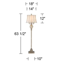 Barnes And Ivy Olde Vintage Floor Lamp 63 1/2" Tall Olde Silver With LED Nightlight Mercury Glass Faux Silk Bell Shade For Living Room Office House 14 Barnes And Ivy Olde Vintage Floor Lamp 63 1/2" Tall Olde Silver With LED Nightlight Mercury Glass Faux Silk Bell Shade For Living Room Office House -Adesso Lighting Deals Store GUEST 5b97e2db 60df 4363 8b35 c1d4749c7d33