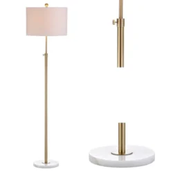 65" LED Metal/Marble Adjustable Floor Lamp - JONATHAN Y -Adesso Lighting Deals Store GUEST 5f083a9f 5495 4604 bca7 b1c9a3485425