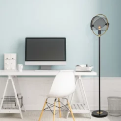 63.25" Henderson Industrial Metal Floor Lamp - River Of Goods -Adesso Lighting Deals Store GUEST 5fd1f9f2 da8f 4832 a8f9 3cedcb275f69