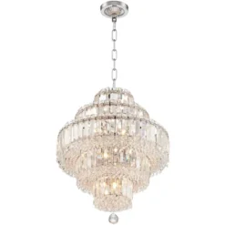 Vienna Full Spectrum Magnificence Chrome Chandelier 18 1/2" Wide Modern Faceted Crystal Glass 18-Light LED Fixture For Dining Room Home Kitchen Island -Adesso Lighting Deals Store GUEST 618e0001 f3f8 4ca0 939b 8c658e8580cf