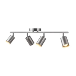 Pratt 4-Light Brushed Nickel Finish Track Lighting - Globe Electric -Adesso Lighting Deals Store GUEST 64b7a080 5256 41ca 9aaa 89152526c9ac