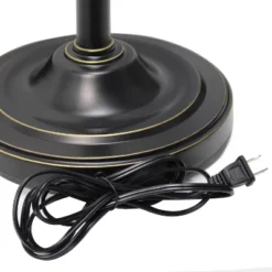 Torchiere Floor Lamp With 2 Reading Lights And Scalloped Glass Shades Restoration Bronze - Lalia Home -Adesso Lighting Deals Store GUEST 6594299b a81b 4996 983f a2f87f4da7f4