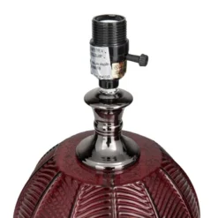 Glam Velvet Table Lamp Dark Red - Olivia & May -Adesso Lighting Deals Store GUEST 675338fc 2637 4ce1 8f61 2cae35ddde1d